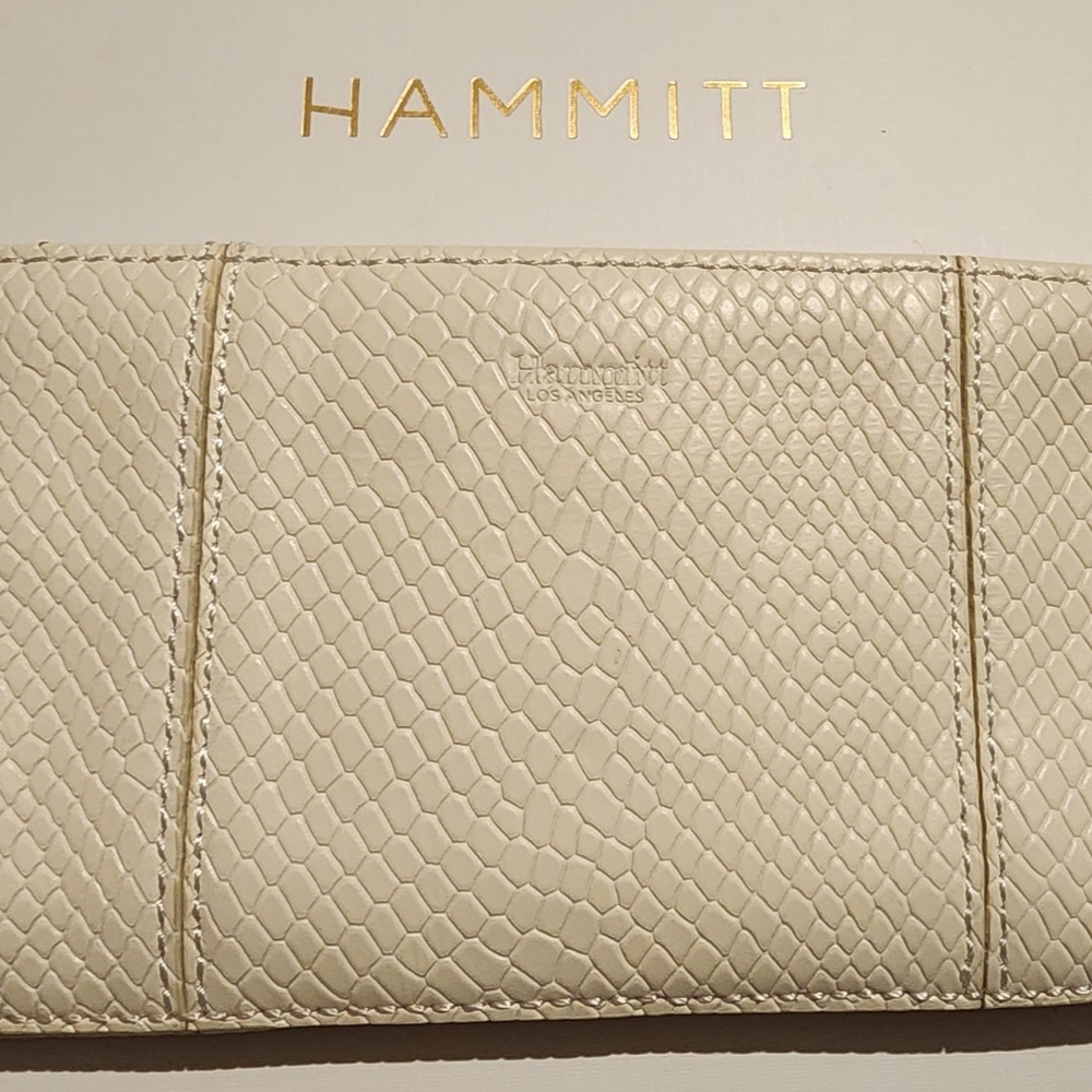 Hammitt 110 North Wallet - Marshmallow White Snake